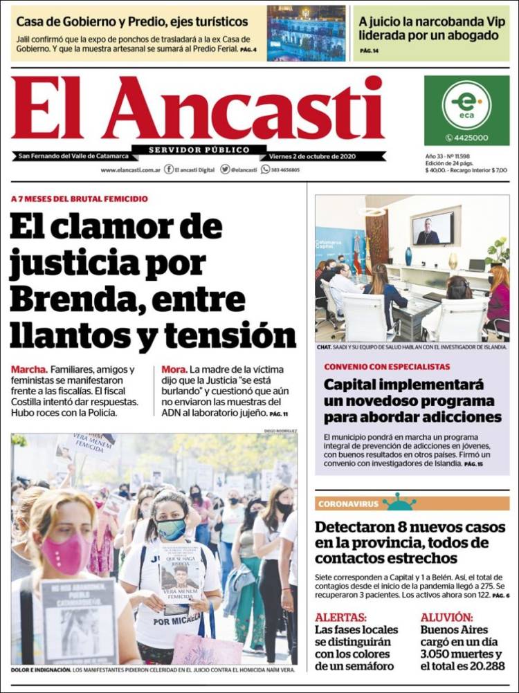 Portada de El Ancasti (Argentina)