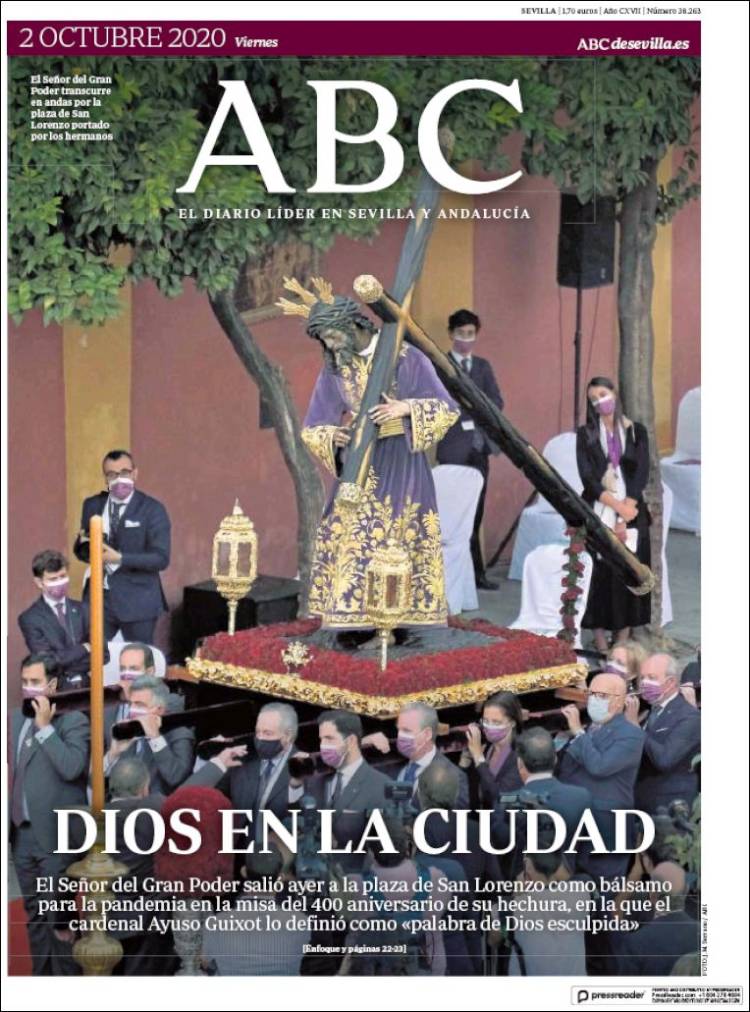 Portada de ABC - Sevilla (Espa&ntilde;a)