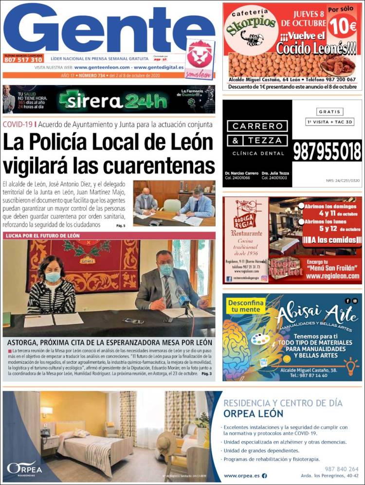 Portada de Gente en León (Espa&ntilde;a)