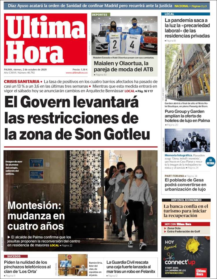 Portada de Última Hora (Espa&ntilde;a)