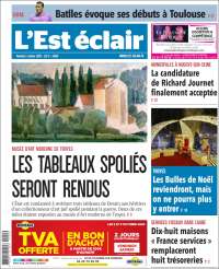 Portada de L'Est Eclair (Francia)
