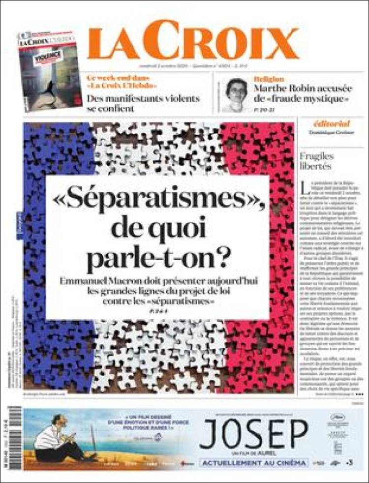 Portada de La Croix (Francia)