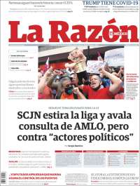 Portada de La Razón (M&eacute;xico)