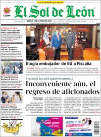 Portada de El Sol de León (M&eacute;xico)