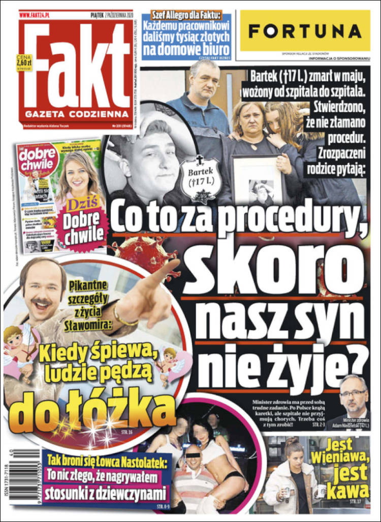 Portada de Fakt (Polonia)