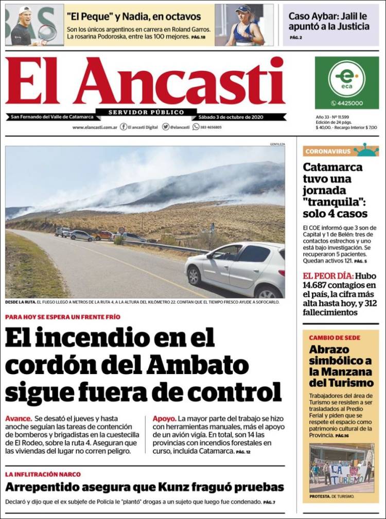 Portada de El Ancasti (Argentina)