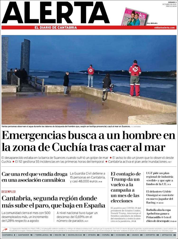 Portada de Alerta - El Diario de Cantabria (Espa&ntilde;a)