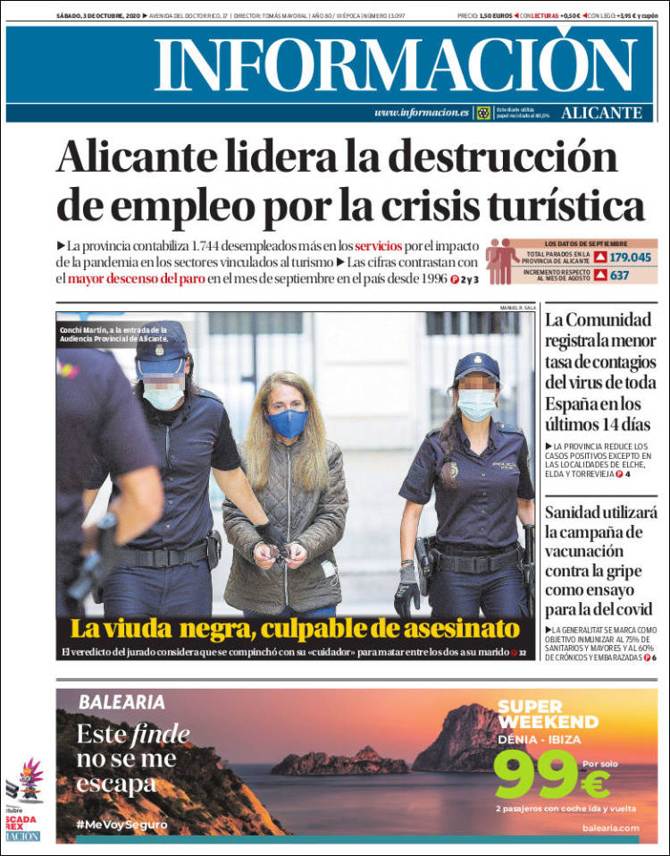 Portada de Diario Información (Espa&ntilde;a)