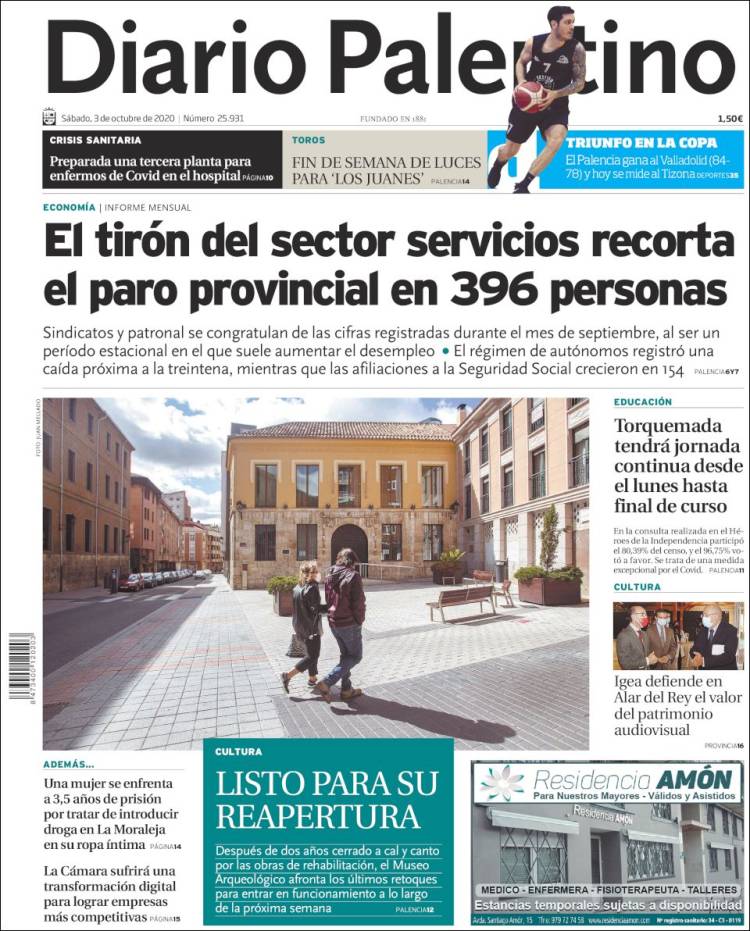 Portada de Diario Palentino (Espa&ntilde;a)