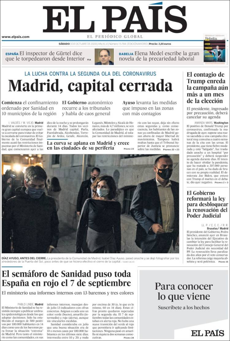 Portada de El País (Espa&ntilde;a)