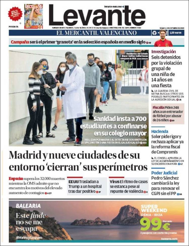 Portada de Levante (Espa&ntilde;a)