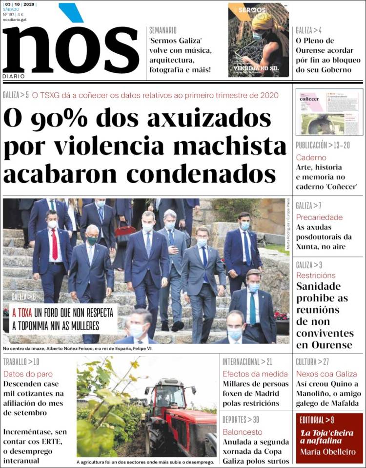 Portada de Nòs Diario (Espa&ntilde;a)