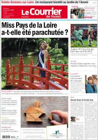 Portada de Le Courrier de l'Ouest (Francia)