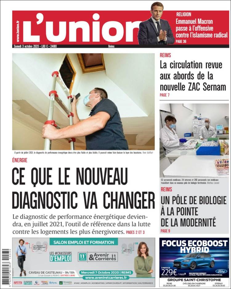 Portada de L'Union (Francia)