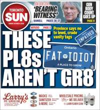 Portada de The Toronto Sun (Canadá)