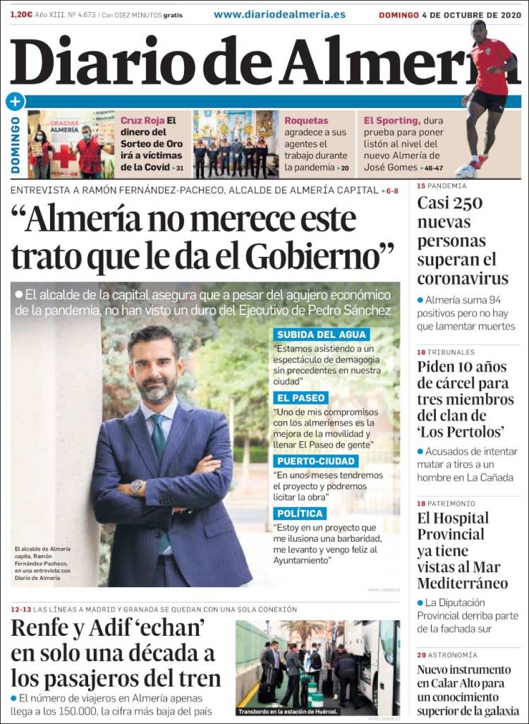 Portada de Diario de Almería (Espa&ntilde;a)