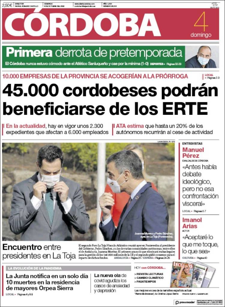 Portada de Diario de Córdoba (Espa&ntilde;a)