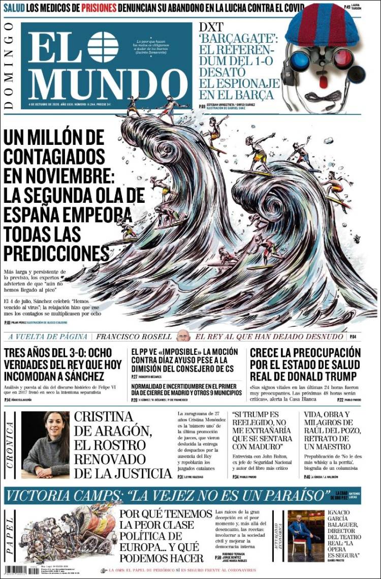 Portada de El Mundo (España)