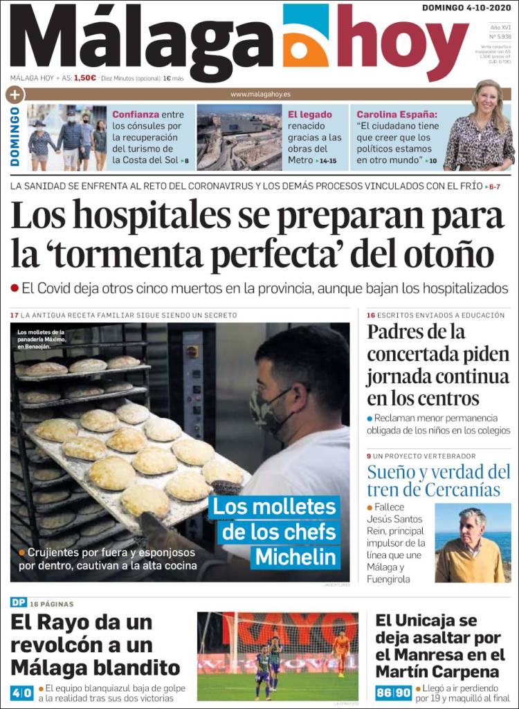Portada de Málaga Hoy (Espa&ntilde;a)