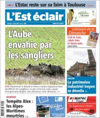 Portada de L'Est Eclair (Francia)
