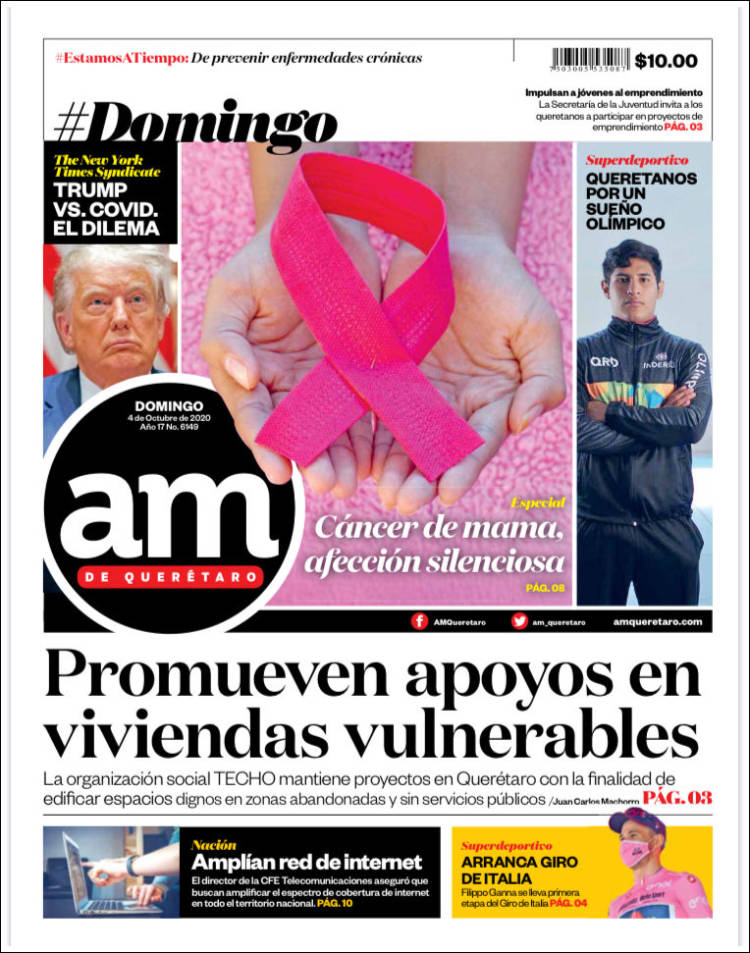 Portada de A.M. Querétaro (México)