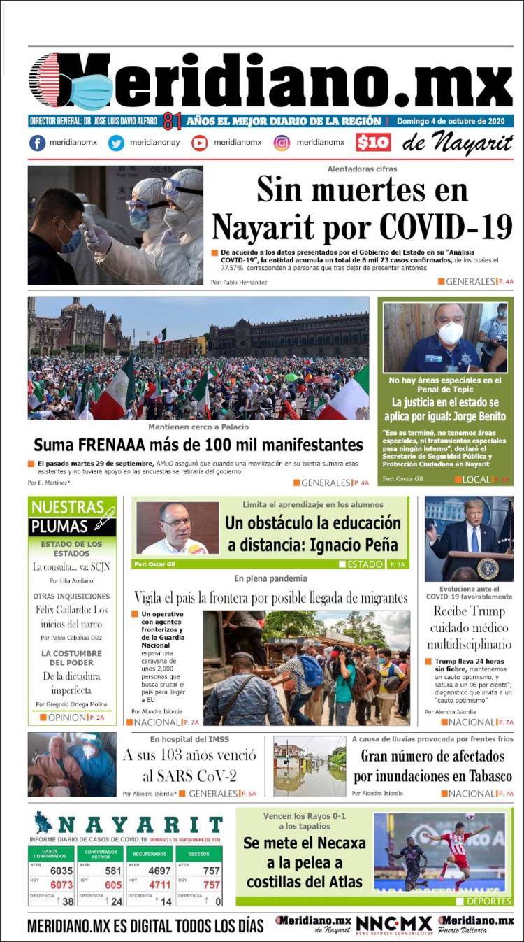 Portada de Meridiano (México)