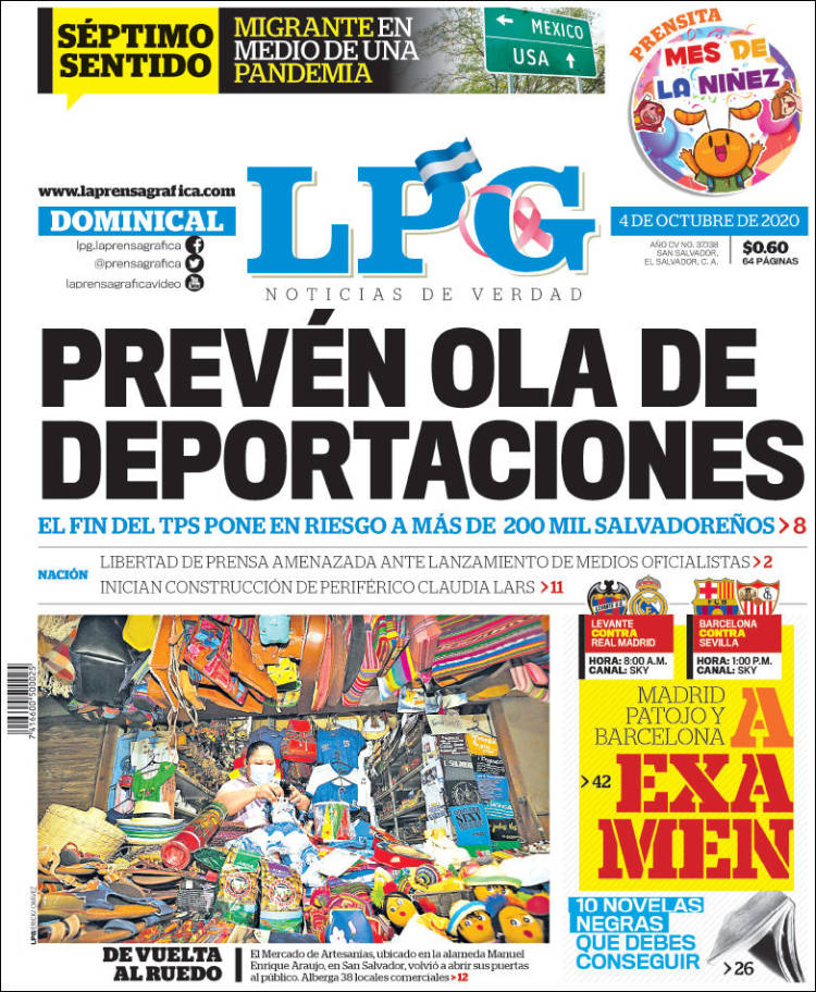 Portada de La Prensa Gráfica (El Salvador)