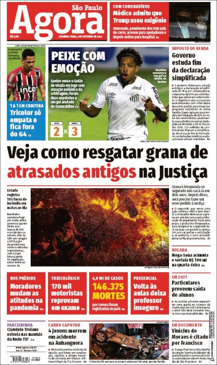 Portada de Jornal Agora (Brasil)