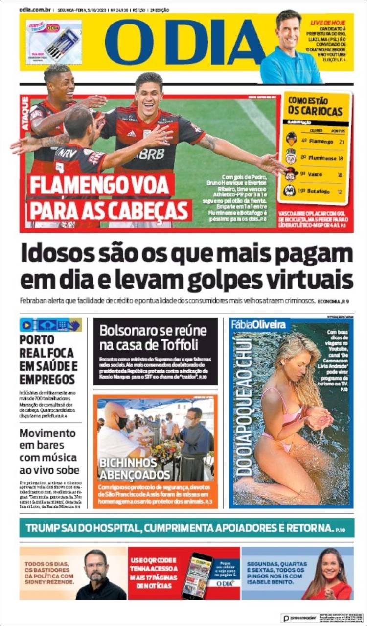 Portada de O Dia (Brasil)