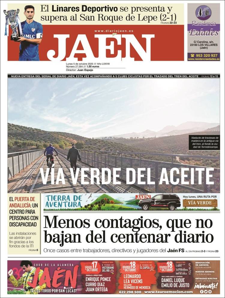 Portada de Diario Jaén (España)