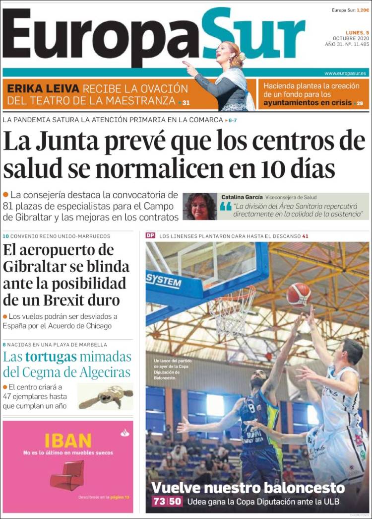 Portada de Europa Sur (España)