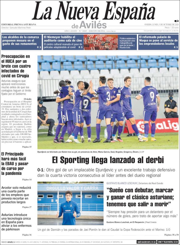 Portada de La Nueva España - Avilés (Espa&ntilde;a)