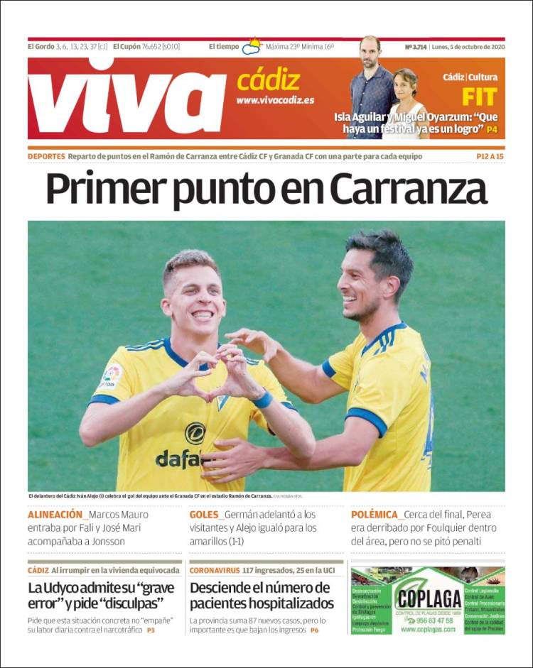 Portada de Viva Cadiz (España)