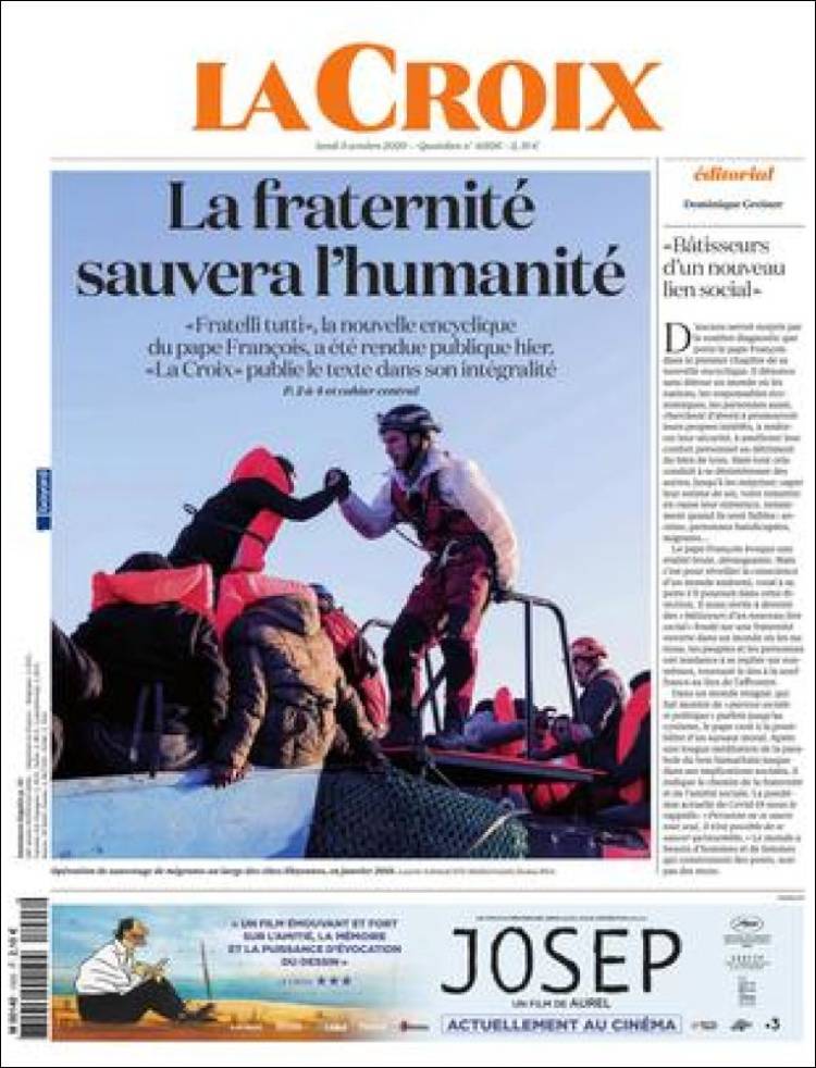 Portada de La Croix (Francia)