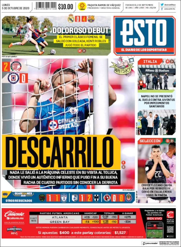 Portada de Esto (M&eacute;xico)