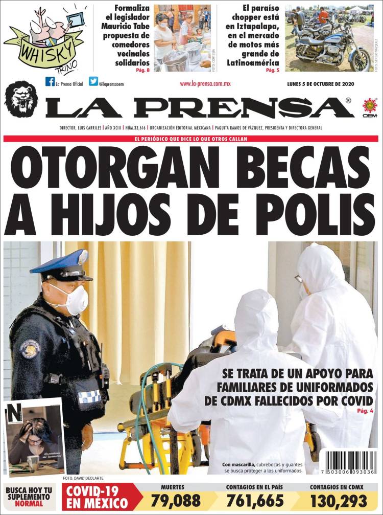 Portada de La Prensa (M&eacute;xico)