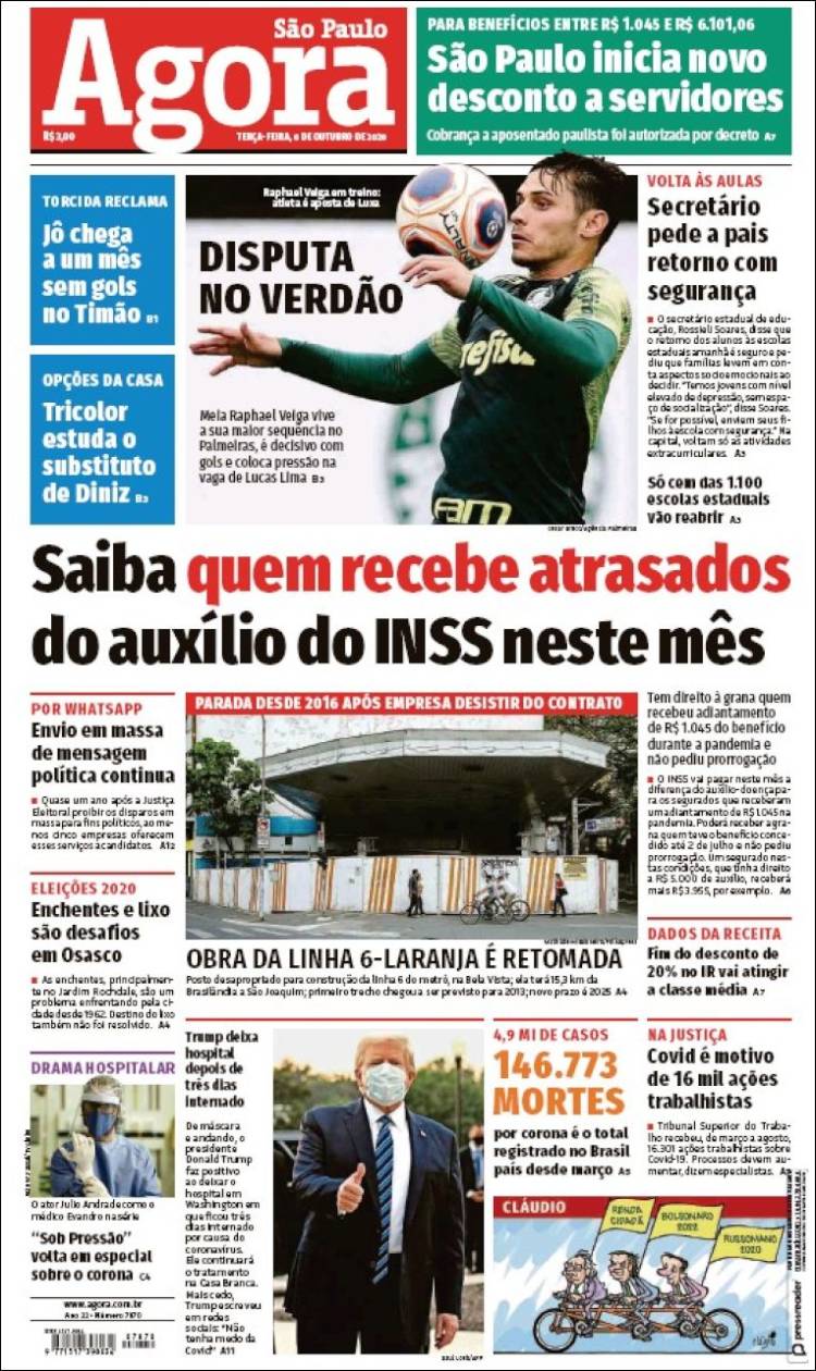 Portada de Jornal Agora (Brasil)