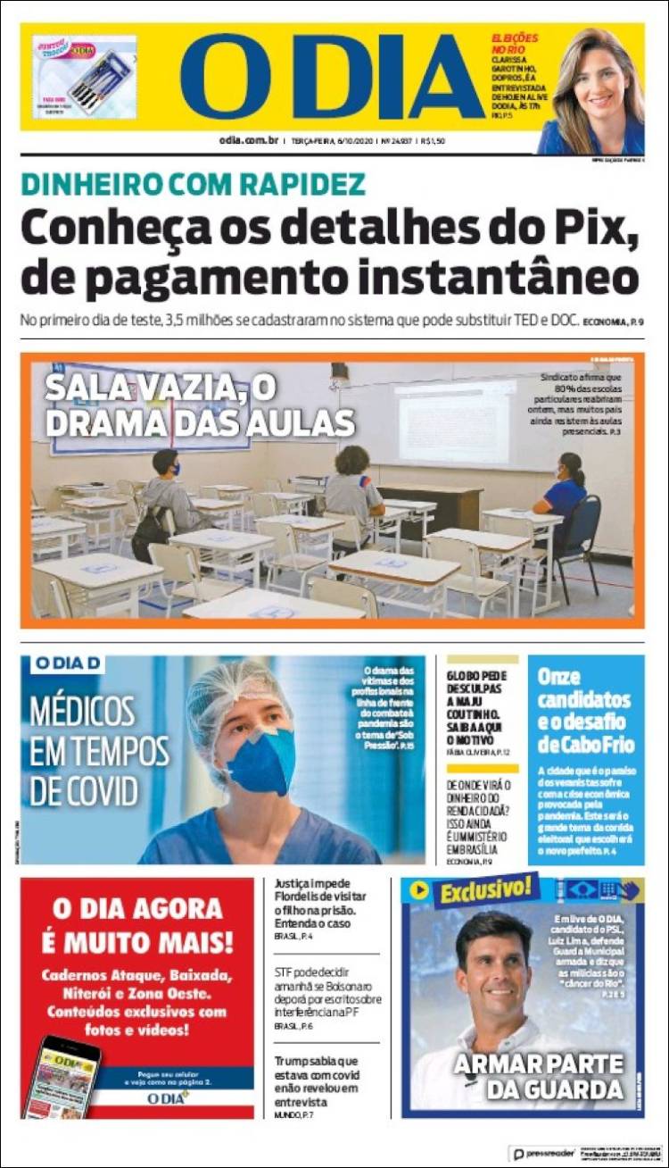 Portada de O Dia (Brasil)