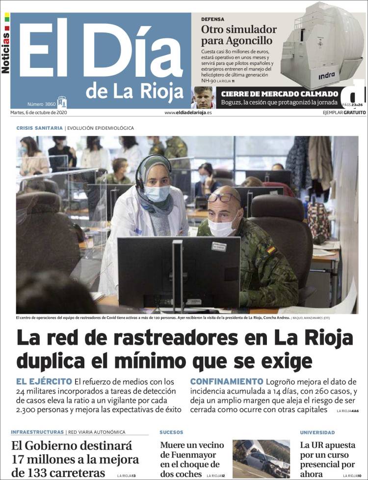 Portada de El Día de La Rioja (Spain)