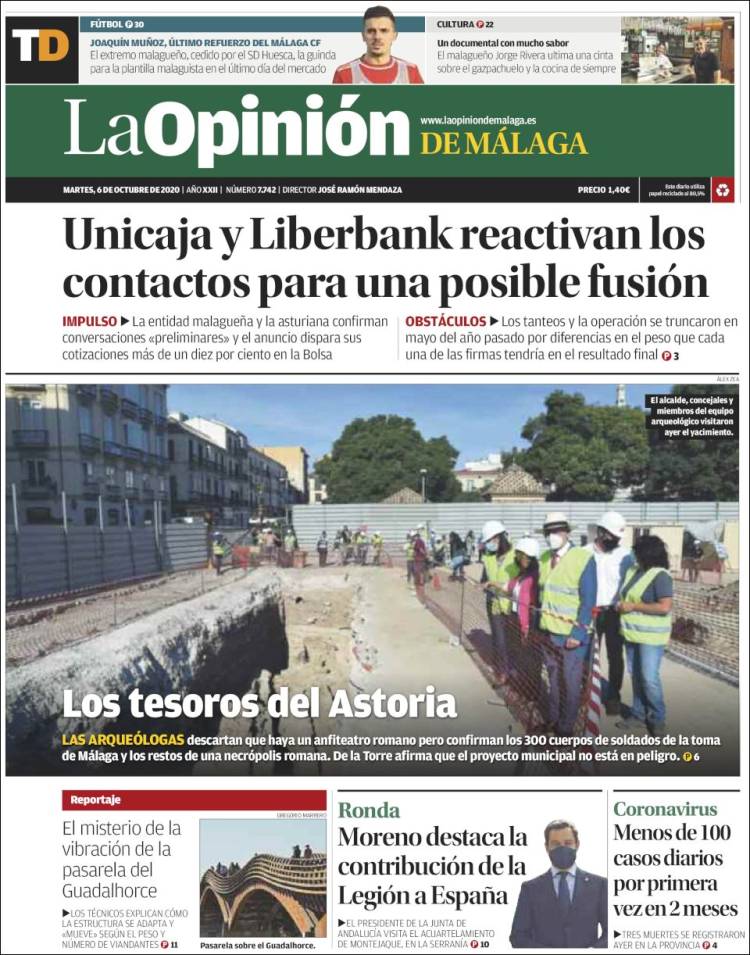 Portada de La Opinión de Málaga (Spain)