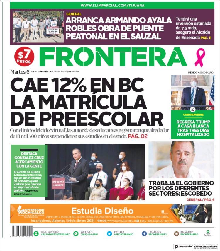 Portada de Frontera (M&eacute;xico)