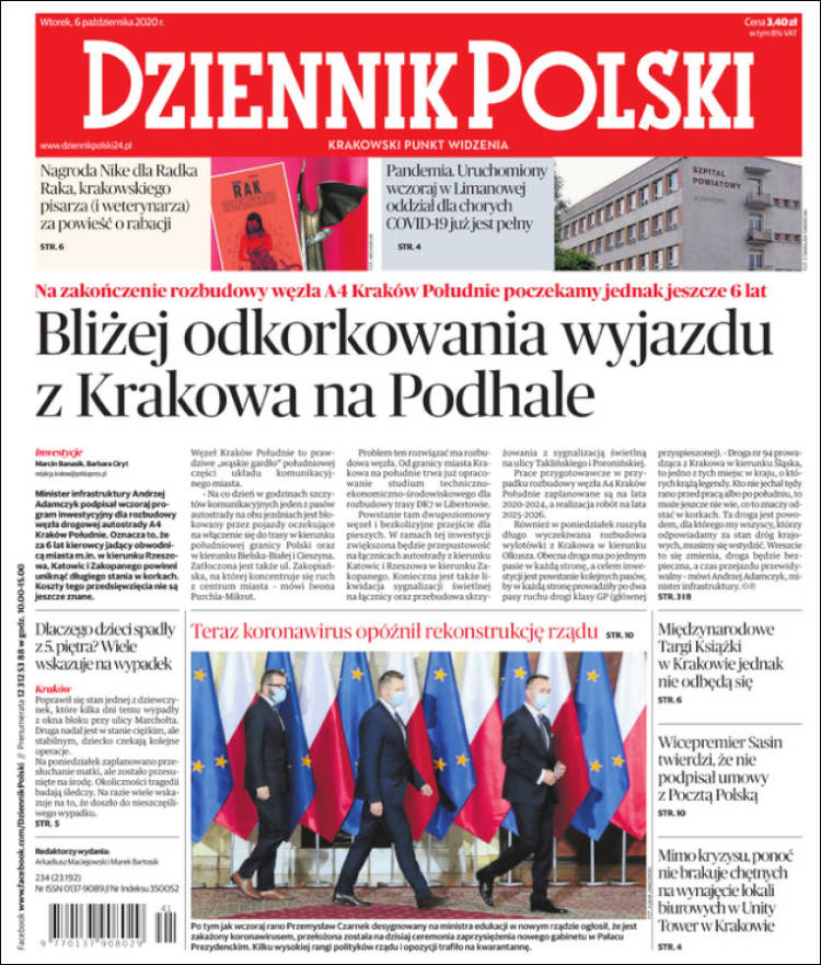 Portada de Dziennik (Polonia)
