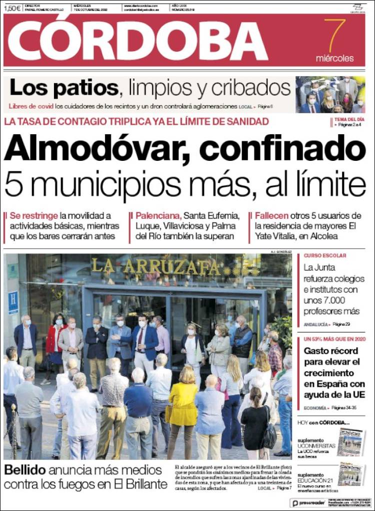 Portada de Diario de Córdoba (España)