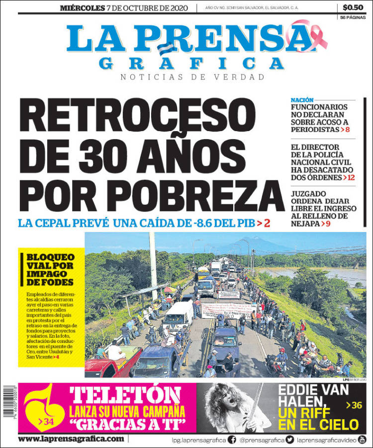 Portada de La Prensa Gráfica (El Salvador)