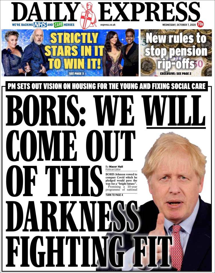 Portada de Daily Express (Reino Unido)