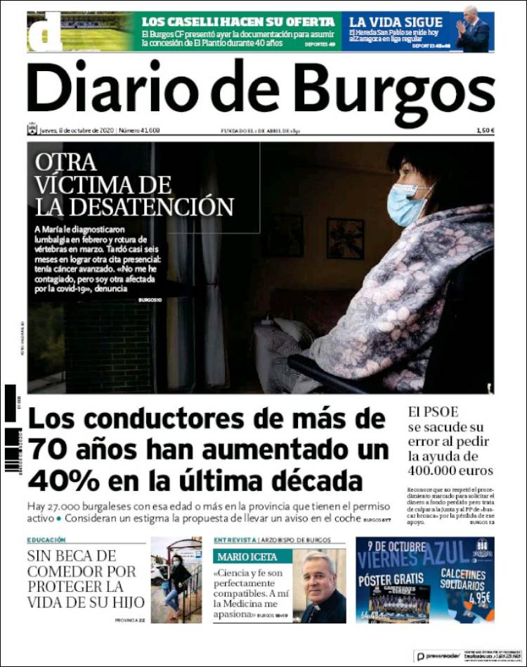 Portada de Diario de Burgos (Espa&ntilde;a)