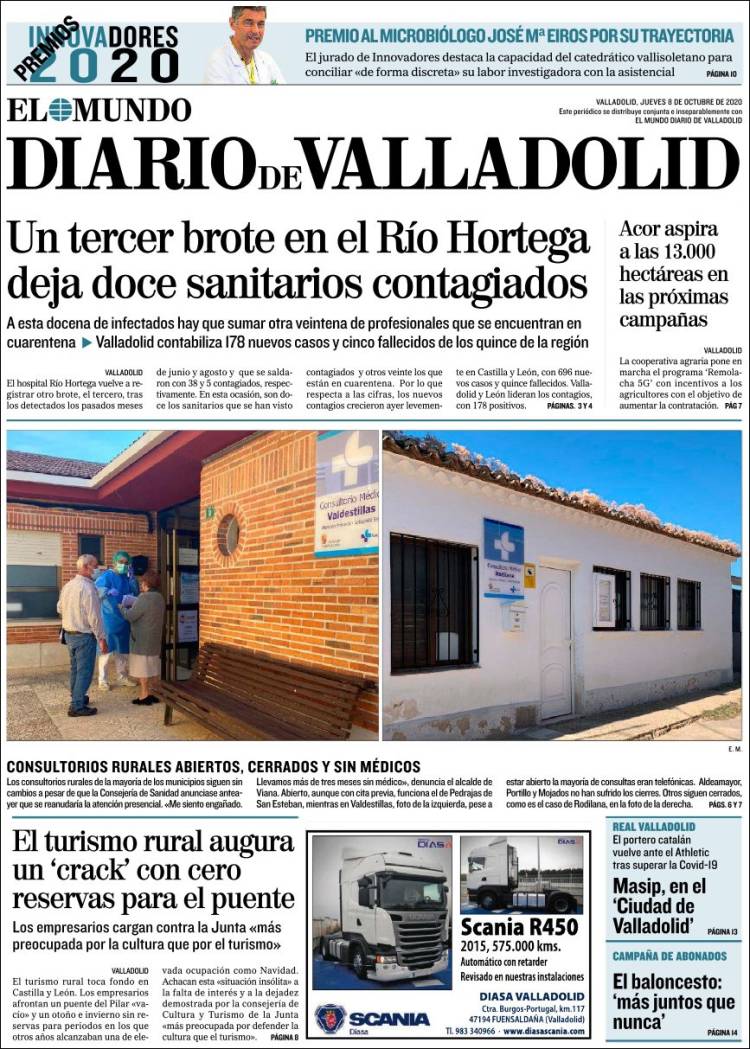 Portada de Diario de Valladolid (Espa&ntilde;a)