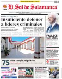 Portada de El Sol de Salamanca (M&eacute;xico)