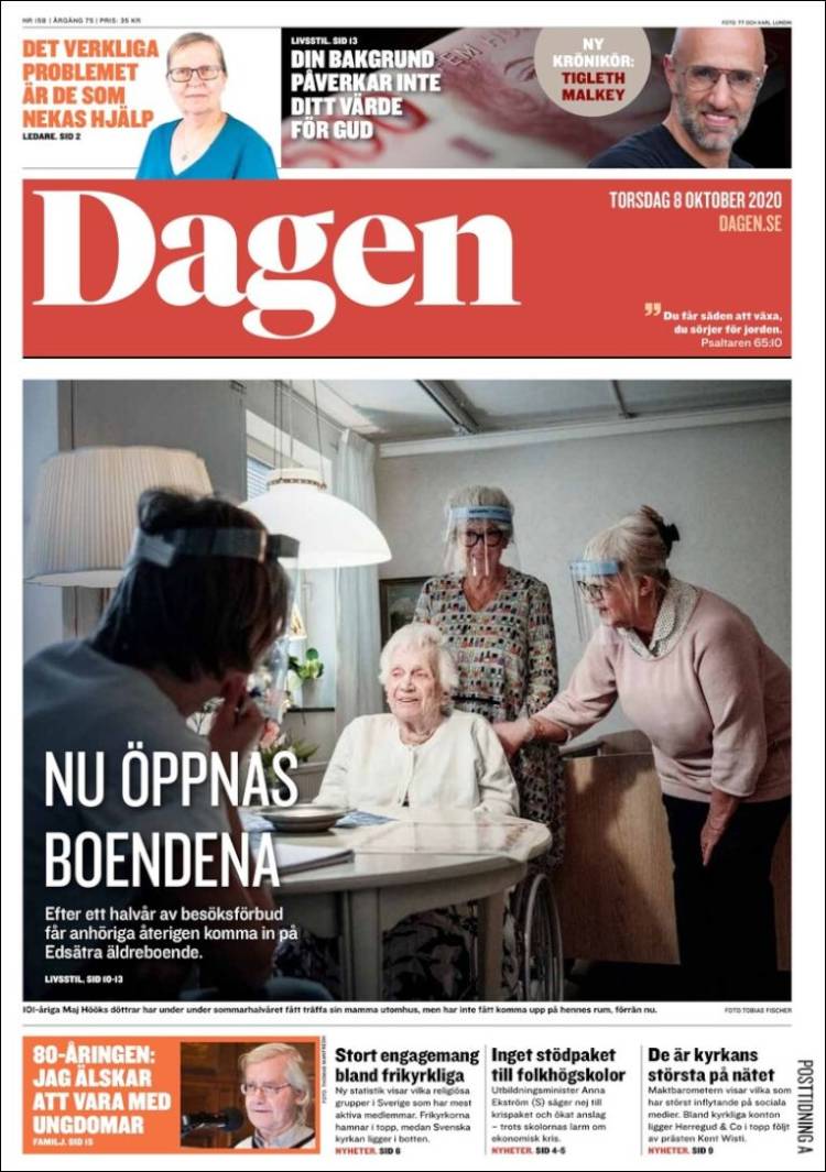 Portada de Dagen (Suecia)