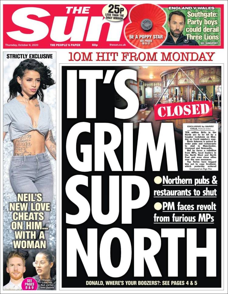 Portada de The Sun (Reino Unido)